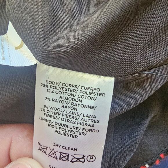 NWT Loft Plaid Skirt. Sz 8 Petite, side Zip With Lining And Total Length 17" - Picture 2 of 5